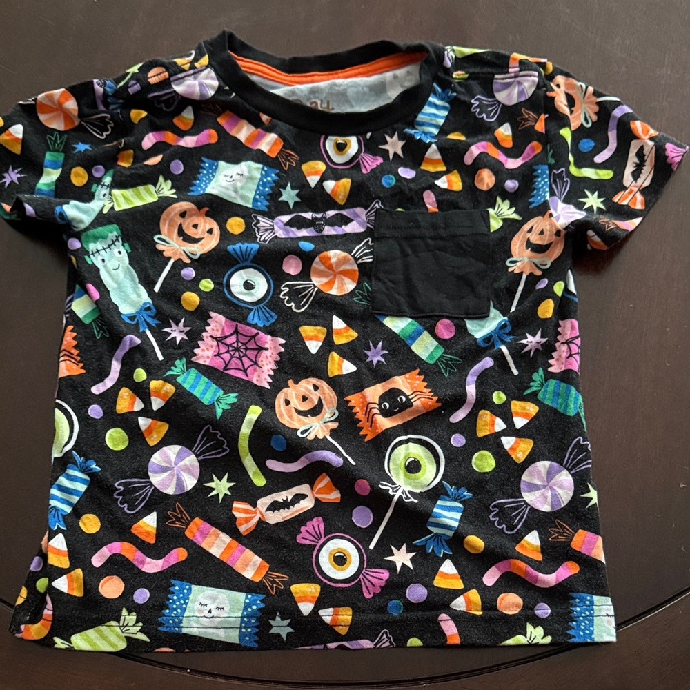 Little Sleepies Colorful Halloween Kids Tee